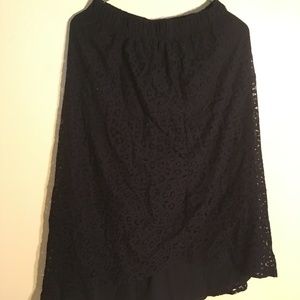 Mossimo black lace skirt size XS